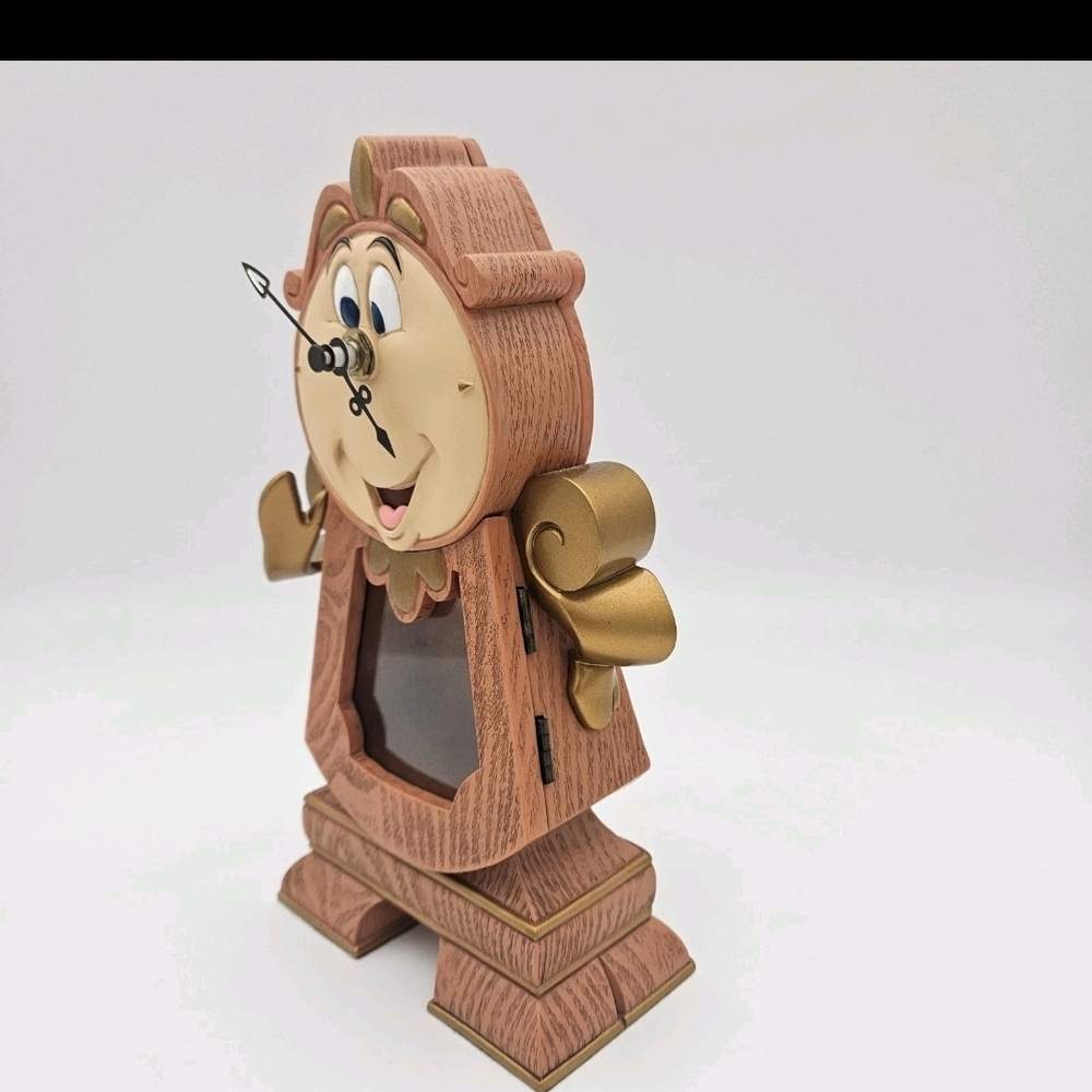 Disney Cogsworth Clock in Brown and Gold